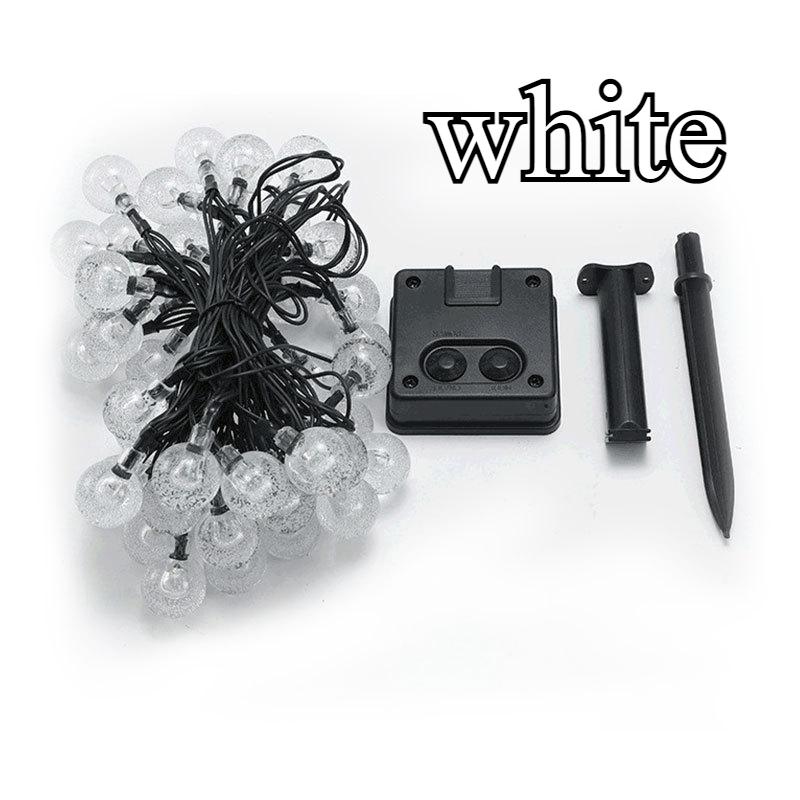 200 светодиодных солнечных уличных гирлянд в виде хрустальных шаров с 8 режимами освещения для двора, сада, крыльца, кемпинга, палатки, пикника на открытом воздухе, украшения для вечеринки