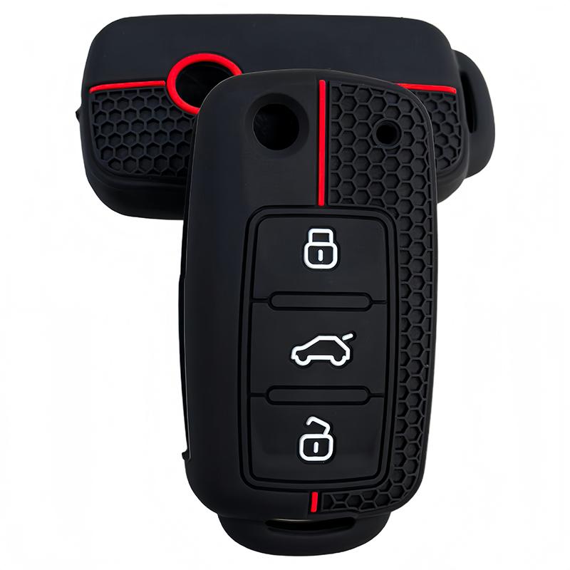 Силиконовый чехол для автомобильного ключа для Volkswagen Vw Polo Golf Passat Tiguan Beetle Caddy T5 Up Eos Skoda Octavia Seat Leon Altea