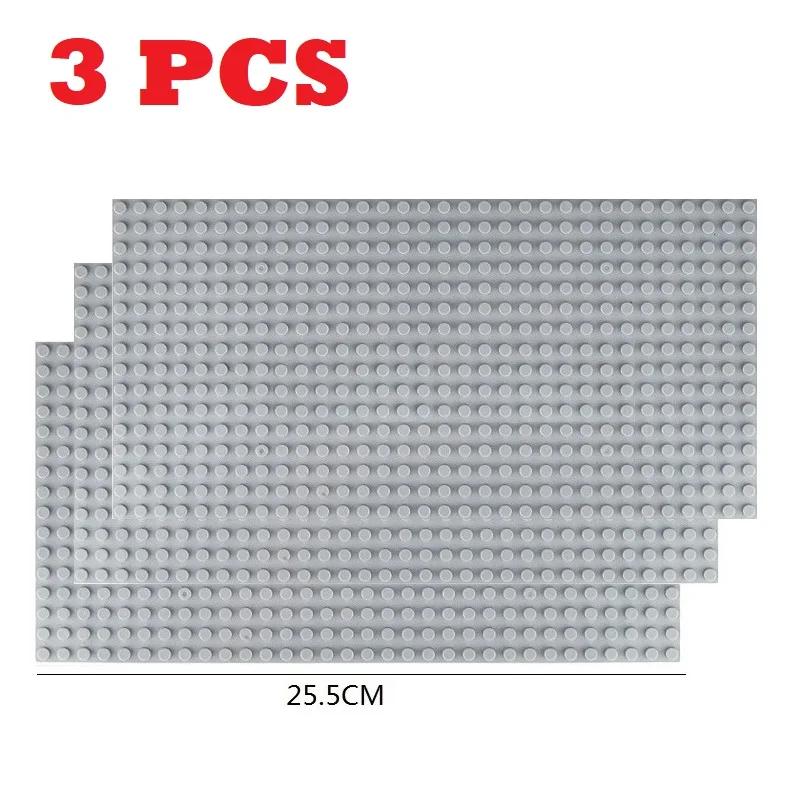 3 шт. Базовая пластина 32x32 32x16 точек Кирпичи СДЕЛАЙ САМ Малый размер Городские Дорожные блоки Базовая пластина Строительство Строительные игрушки Для детей