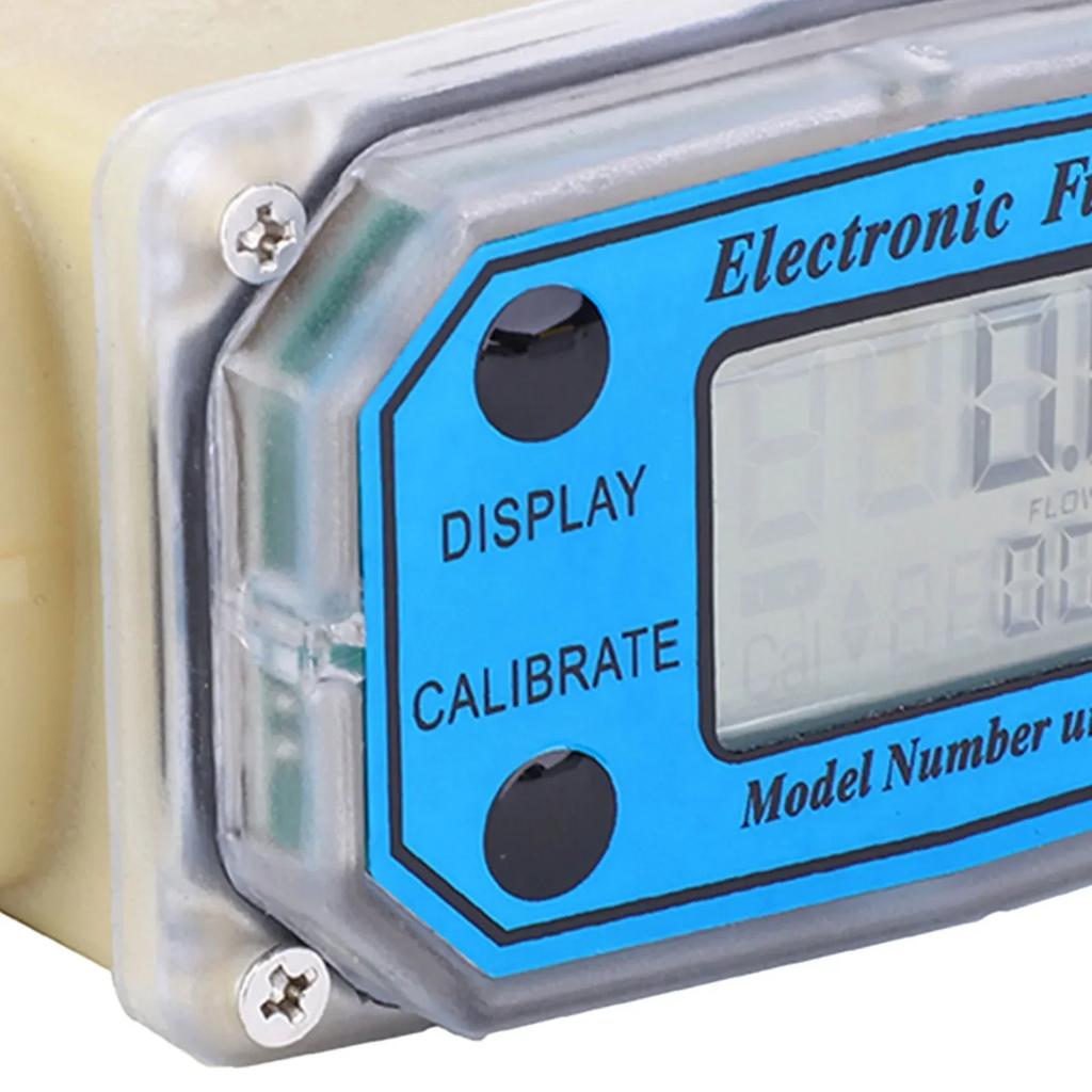 Mini Digital Turbine Flowmeter Diesel Fuel Meter Meter Diesel Flowmeter 0‑90L/min 25‑150L/min 35‑250L/min 1" NPT Tools