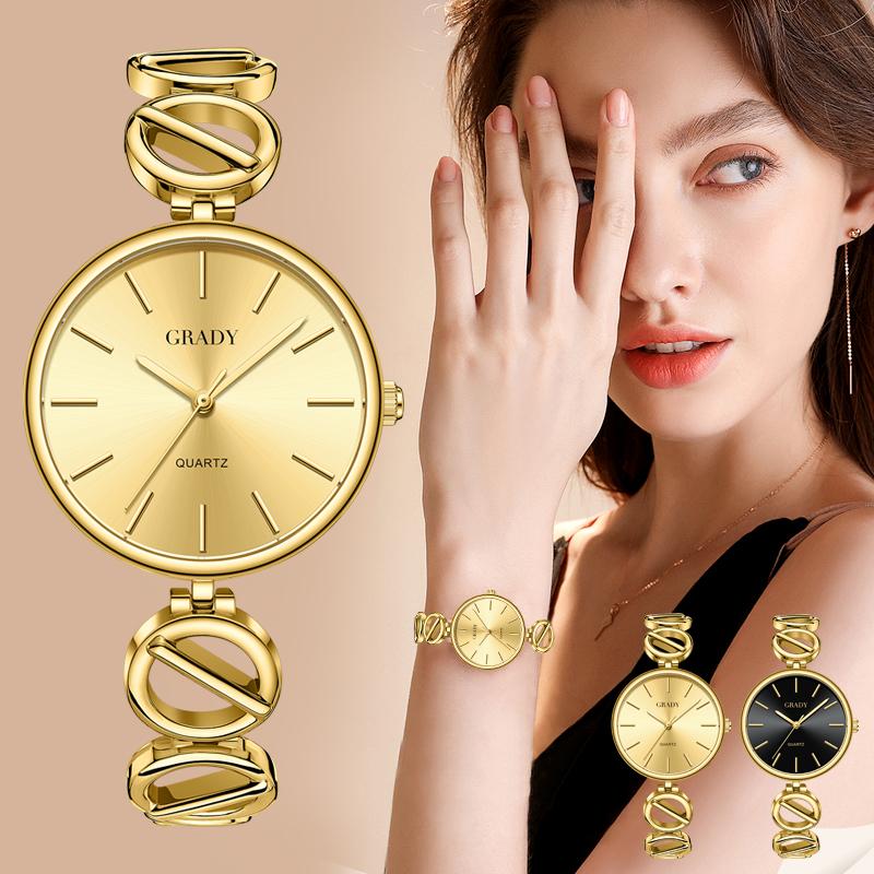 Women Watch Luxury Gold Ladies Watches GRADY Clock Waterproof Girls High Quality Fashion Quartz Wristwatch