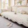 Cream Wind Sofa Cushion Universal In All Seasons  New Pure Cotton Summer Seat Cushion Sub-Cover Cloth Towel Fixed Non-Slip Cover