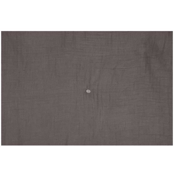 Plaid - Pop - Taupe - 125 x 150 cm - Double gaze de coton - Douceur et confort