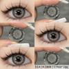 Eyeshare 1 пара коричневых цветных контактных линз, натуральная косметика для глаз, мягкая красота, годовое использование, коричневые линзы для глаз