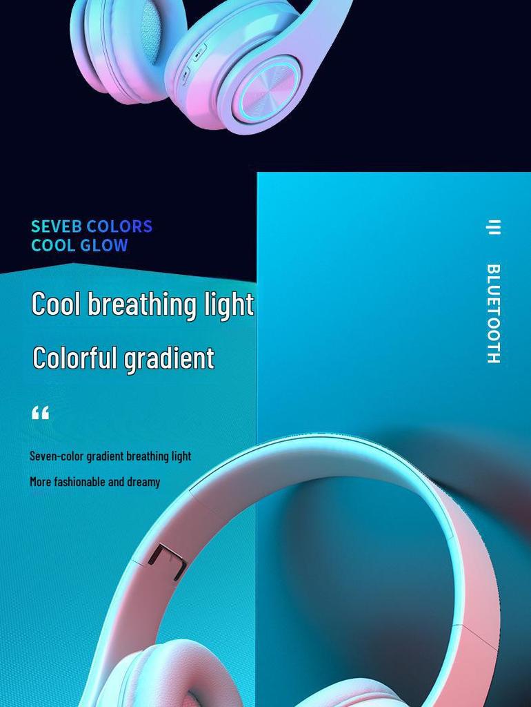 B39 Luminous Bluetooth Headset: High-Value, Head-Mounted, Wireless with Ultra-Long Battery Life