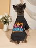 Pet Cloth Dog T-shirt with Colorful PART TIME HOOKER  Printed Clothes for Puppy Dog Cat Comfortable Apparel Costume