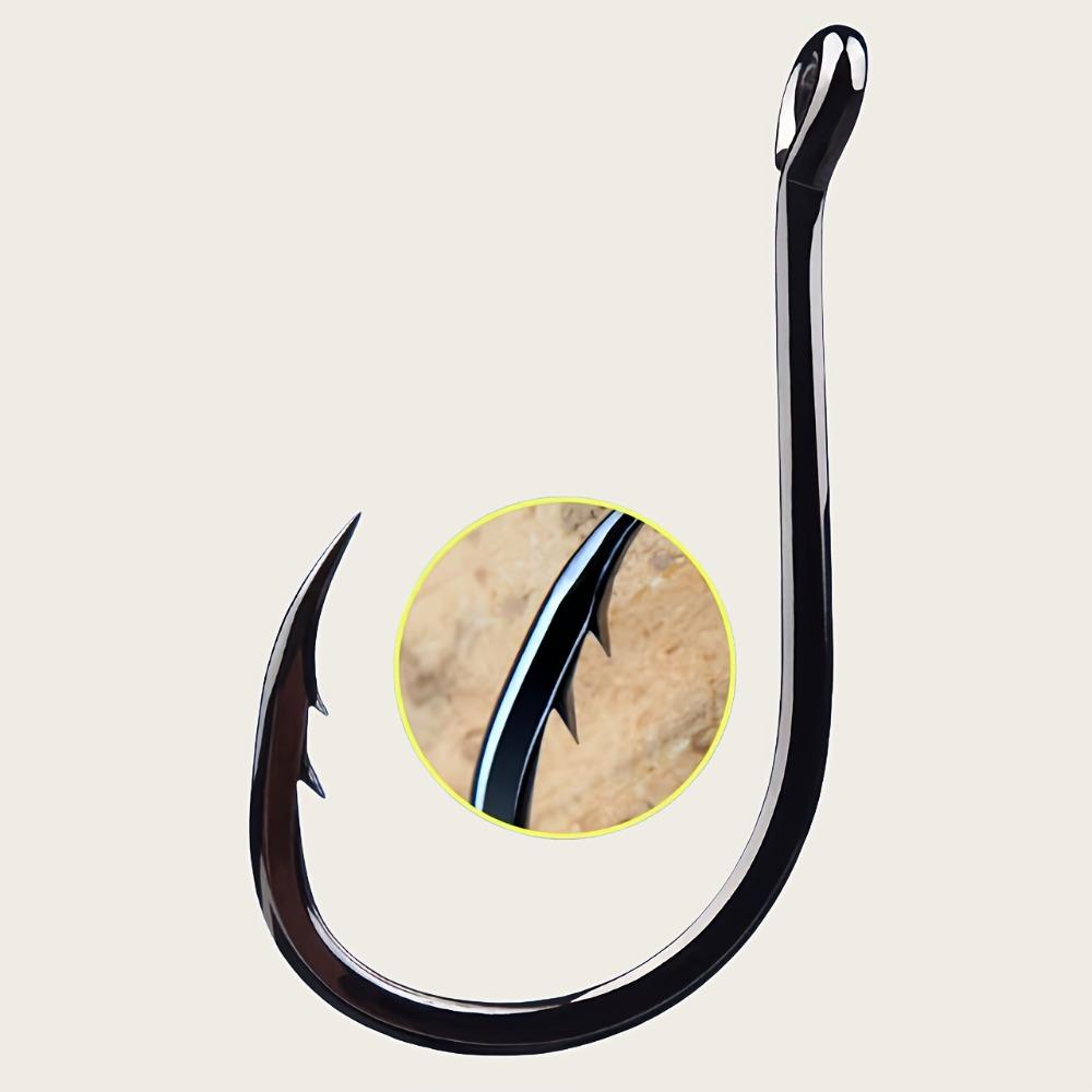 50 шт. Прочные двойные крючки для рыбалки с утяжеленной петлей и кольцом - для морской/пресноводной рыбалки, щуки, форели, окуня, лосося