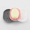 Anti-slip Silicone Soap Stand Draining Soap Box/dish Oval Silicone  Stand Bathroom Soap Box Without Perforation