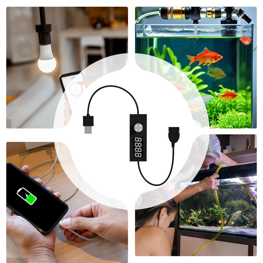 Цифровой USB-таймер Переключающий шнур Провод Цифровой 24-часовой Регулируемый тайминг Отключение питания Таймер обратного отсчета Электротовары