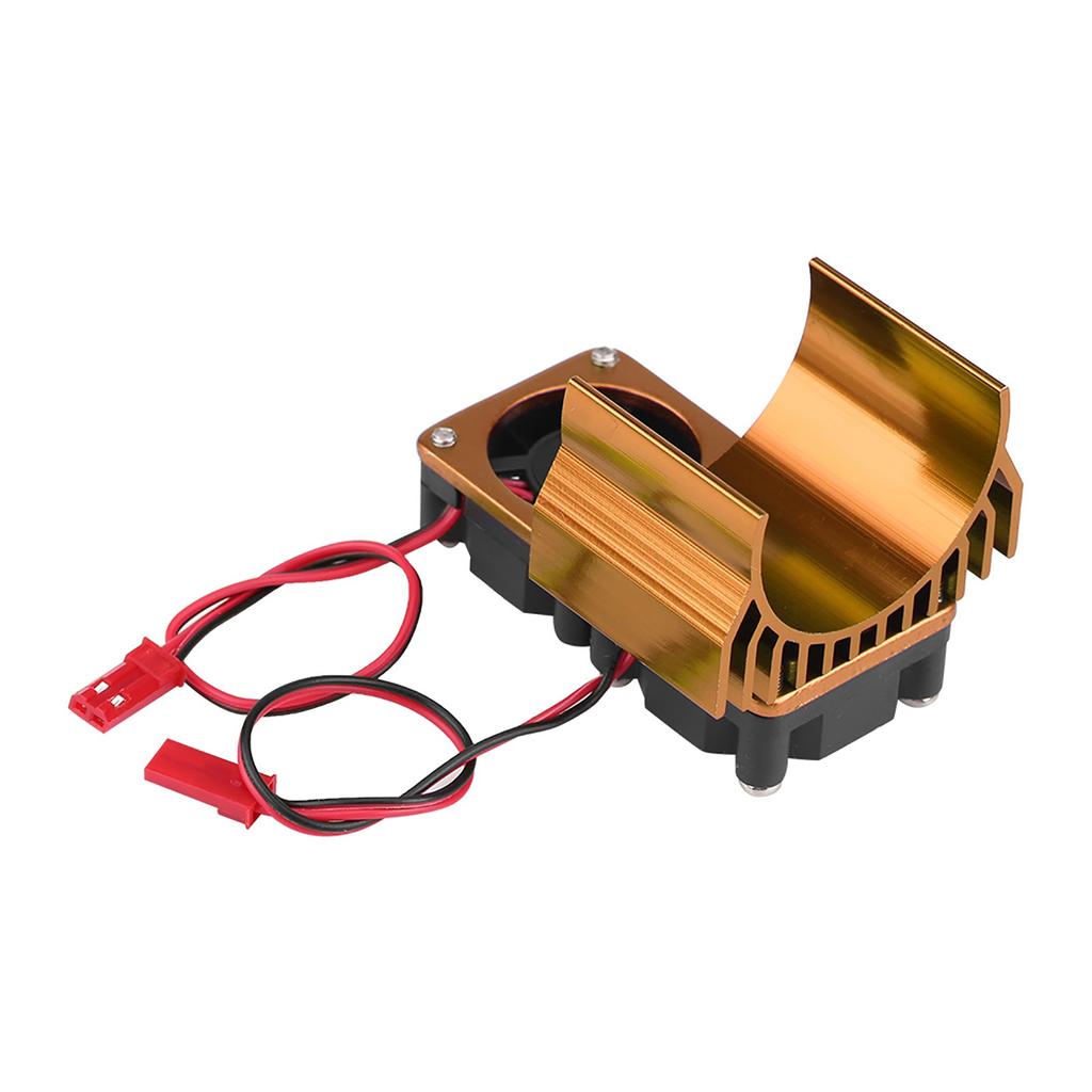 540/550 Двигатель Двойной Вентилятор Охлаждения Радиатор С Для 1/10 Масштаб Электрический RC Машинка Золото