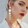 Elegant Romantic Simple Big Tassle Long Dangle Earrings Women's Wedding Party Punk Gift