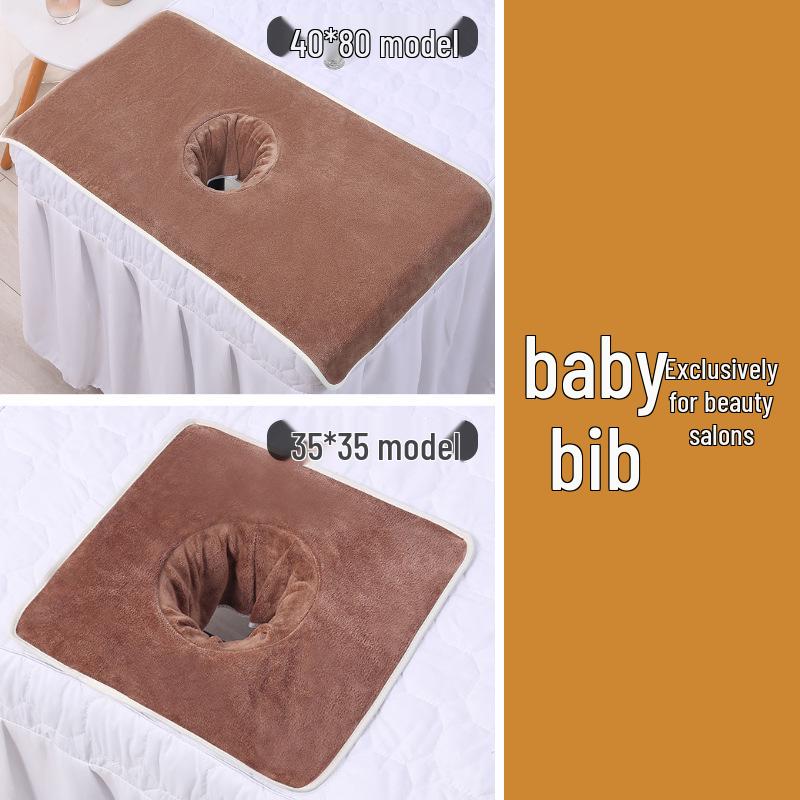 Индивидуальный набор для салона красоты: Утолщенные полотенца для массажной кровати и подушки с отверстием для лица