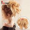 Fake Hair Scrunchie Fluffy Hair Extension With Elastic Rubber Band Synthetic Hair Accessories Ponytail Bun For Girls