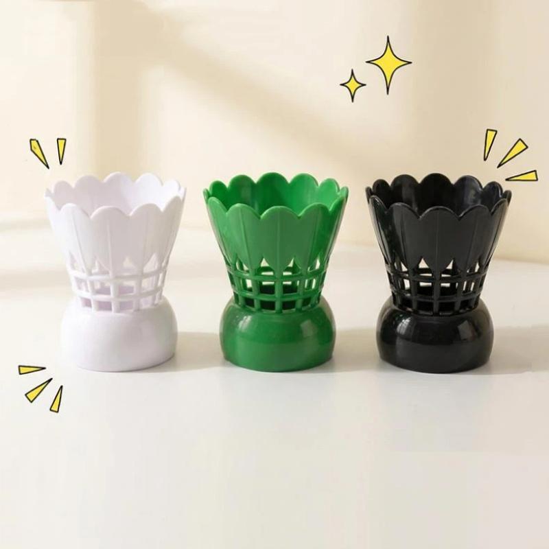 Cute Badminton Pen Holder Creative Desktop Stationery Storage Stand Waterproof Material Organizer for Kids School Office Gift