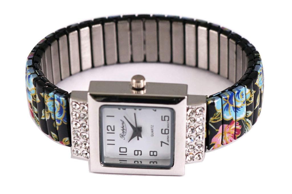 Часы Floral Pattern Bellows 164051 Black [Rapole] Женские