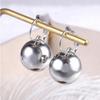Hepburn Style Simple Pearl Earrings with Retro Ear Hooks