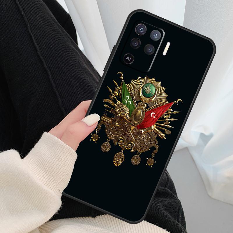 Кейс с гербом Османской империи для Oppo A40 A60 A80 A5 Pro A15 A16 A17 A57 A77 A94 A74 A54 A76 A96 A18 A38 A58 A78 A98