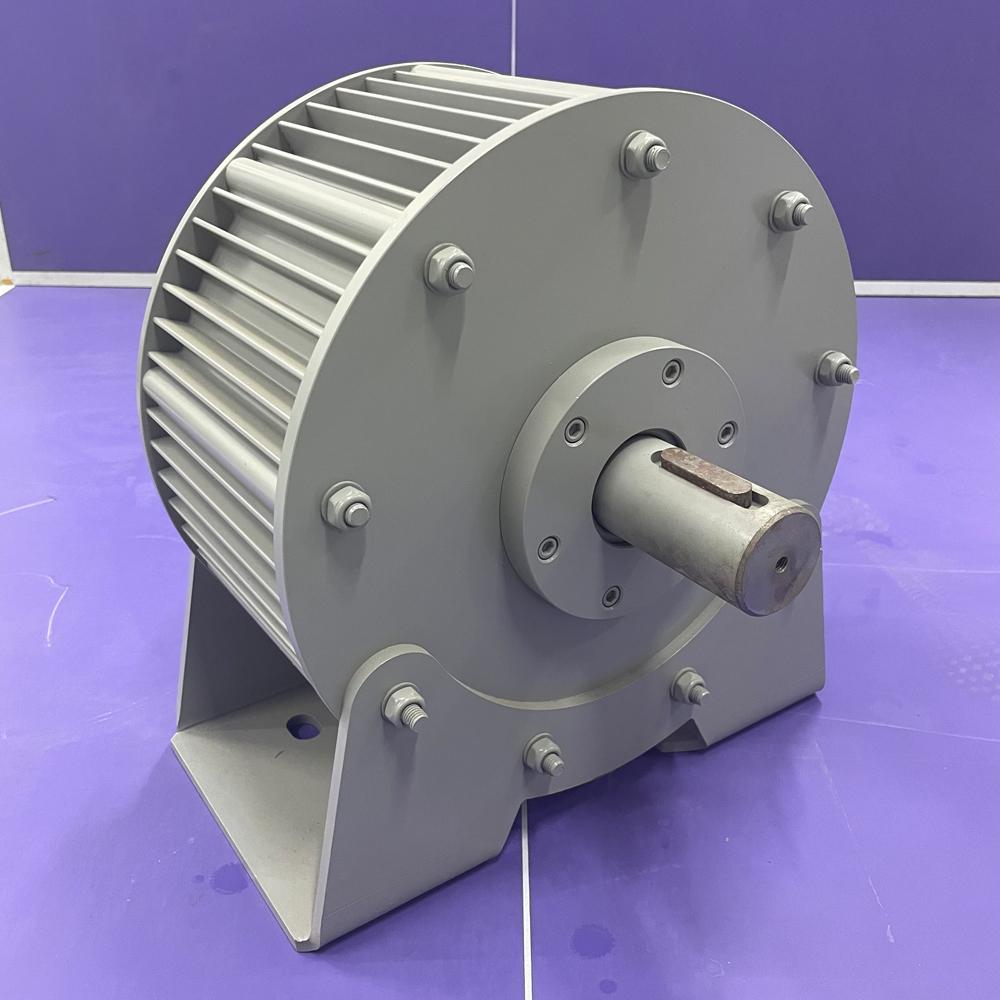 Generator+Motor 400V 120V 380V 50KW 100KW 200KW Low RPM Permanent Magnet Rare Earth with Base for Stable Power Supply Factory Sa