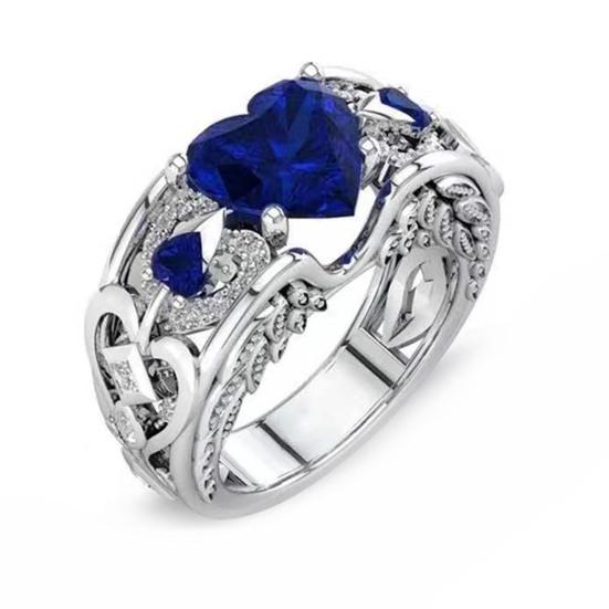 Женское кольцо с полым сердцем, ювелирное изделие, гальваника, внешний вид, кольцо на палец для свадьбы