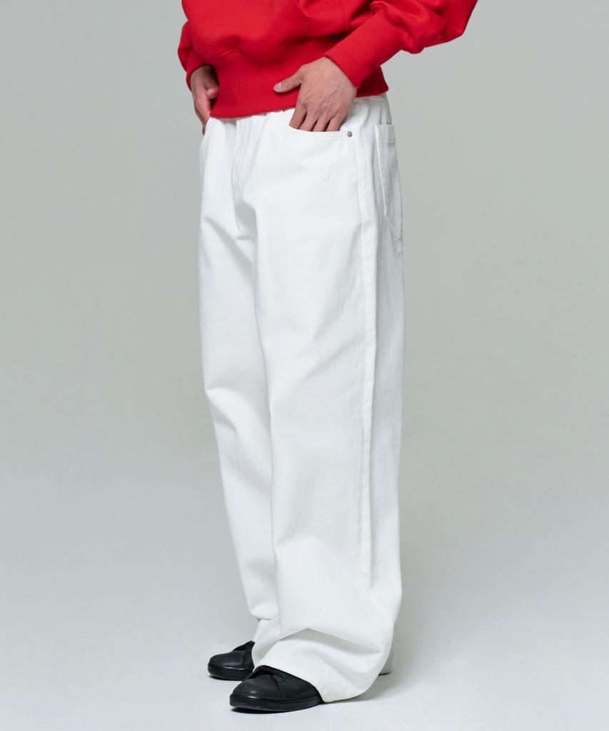 ERA Men Era Wide Fit Denim Pants - White