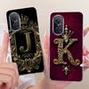 Чехол для Huawei Nova 9 SE JLN-LX1 JLN-LX3 Стильный чехол с буквами и короной Мягкий тонкий чехол для телефона Для Huawei Nova 9 Pro Nova9 SE Fundas