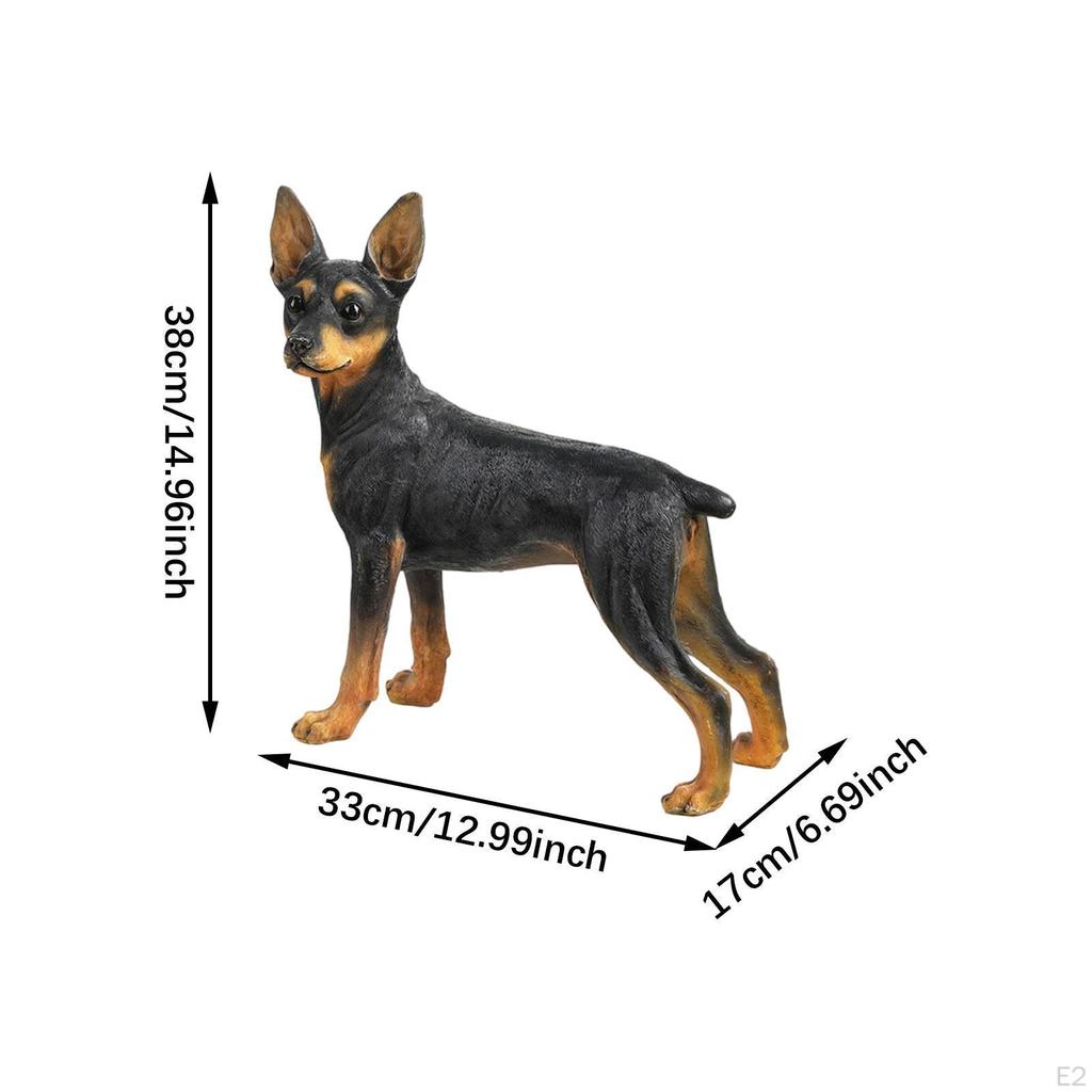 Коллекция украшений из смолы в виде статуэтки собаки для внутреннего оформления гостиной офиса