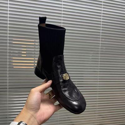 Женские эластичные ботильоны в британском стиле - Осенне-зимние, стройнящие, на плоском каблуке, лоферы в стиле колледжа