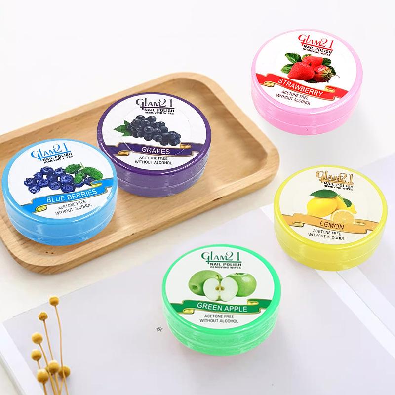 Disposable Nail Remover Towels Do Not Hurt Real Nail Remover Cotton Tablets, Fruit-flavored Nail Remover Towels