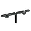 K&M Microphone Stand Mic Bar, for Two Microphones, Sliding Mounting Position, 235/5