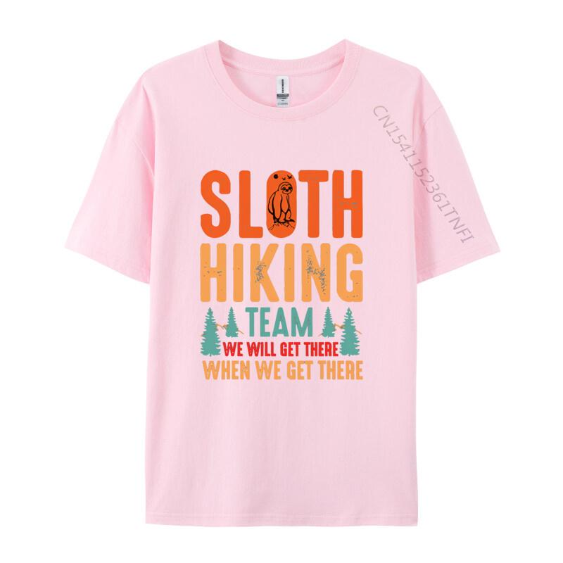 Retro Sloth Hiking Team Well Get There Tshirts Cute Casual Cotton Men Tshirts T Shirt Men 100 Cotton