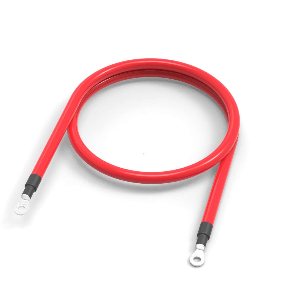 SHIERLENG 4 AWG 25мм2 100см Красный + Черный Кабель из Чистой Меди Инвертор Питания