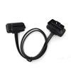 100cm 60cm Flat Thin As Noodle OBD2 OBDII OBD 16Pin ELM327 Male To Female Elbow Extension Cable Diagnostic Scanner Connector