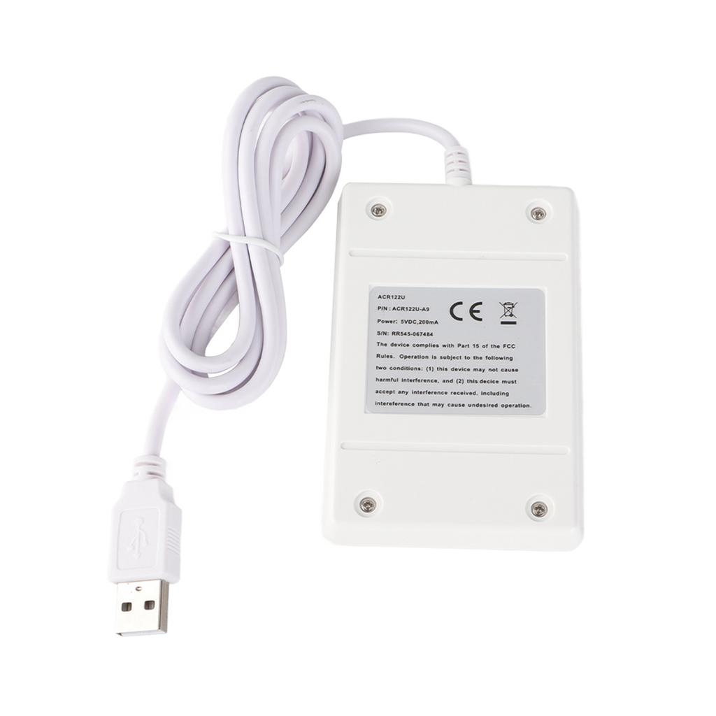 NFC RFID считыватель и писатель ACR122U ISO 14443A B Бесплатное программное обеспечение в белом цвете