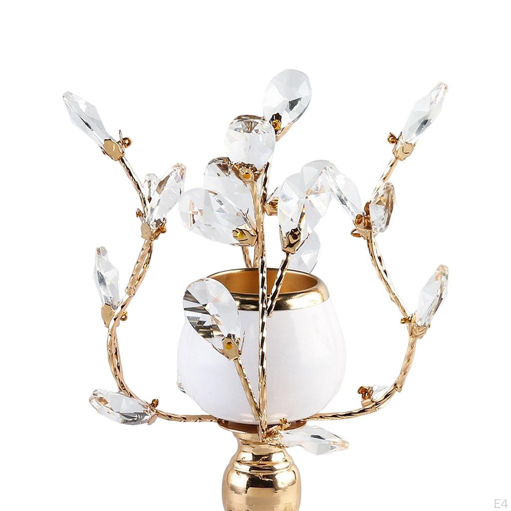 , Pillar Stand Gift Metal Centerpieces Ornaments for Wedding Dinner Anniversary Living Room