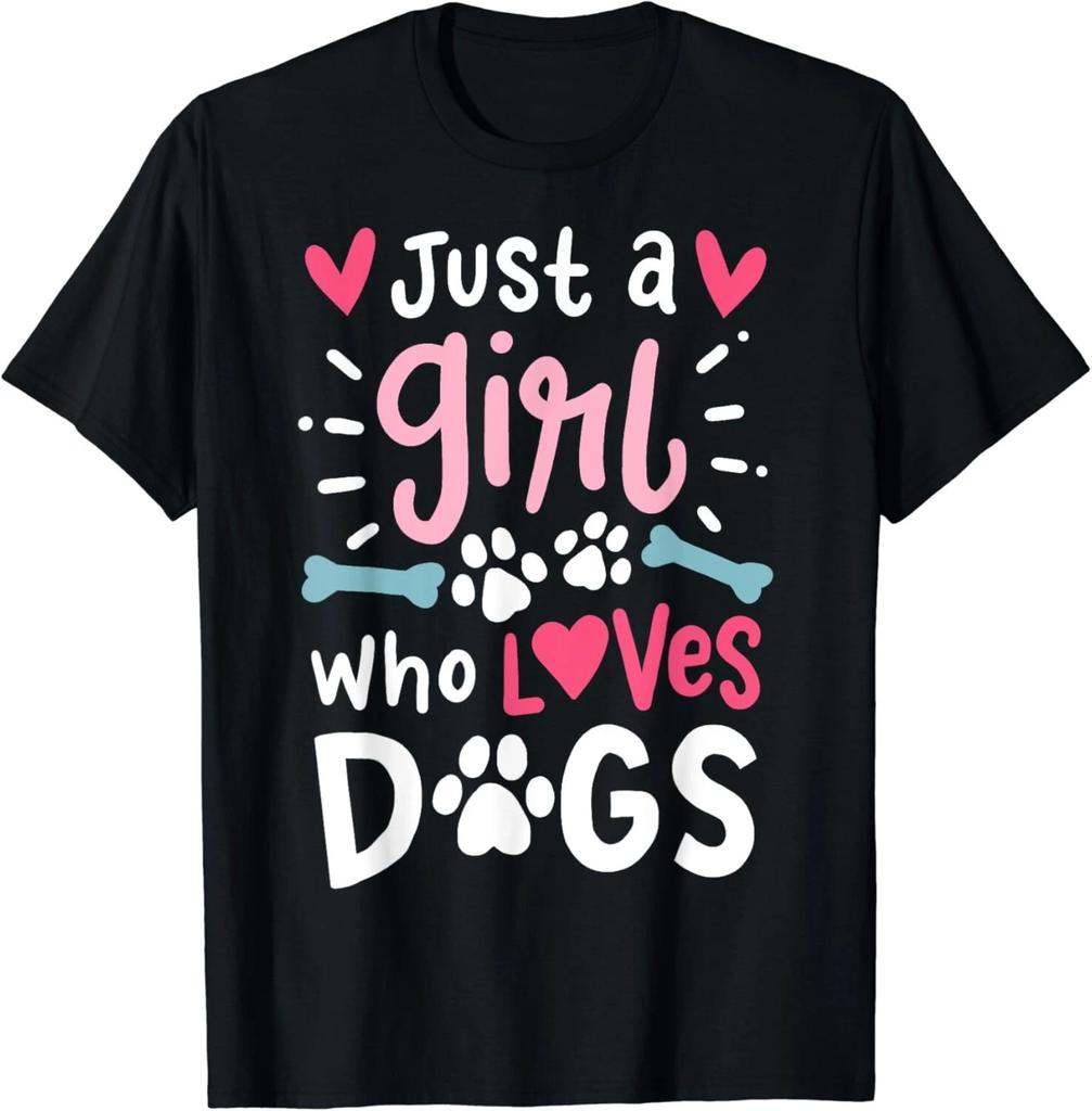 Just a Girl Who Loves Dogs Funny Gift for Dog Lovers Gift Unisex T-Shirt