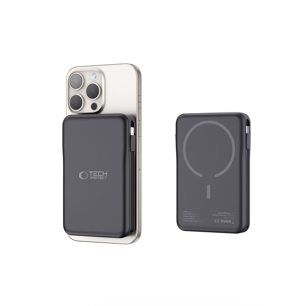 Tech-Protect Pb31 Lifemag Magsafe Power Bank 10000Mah Black