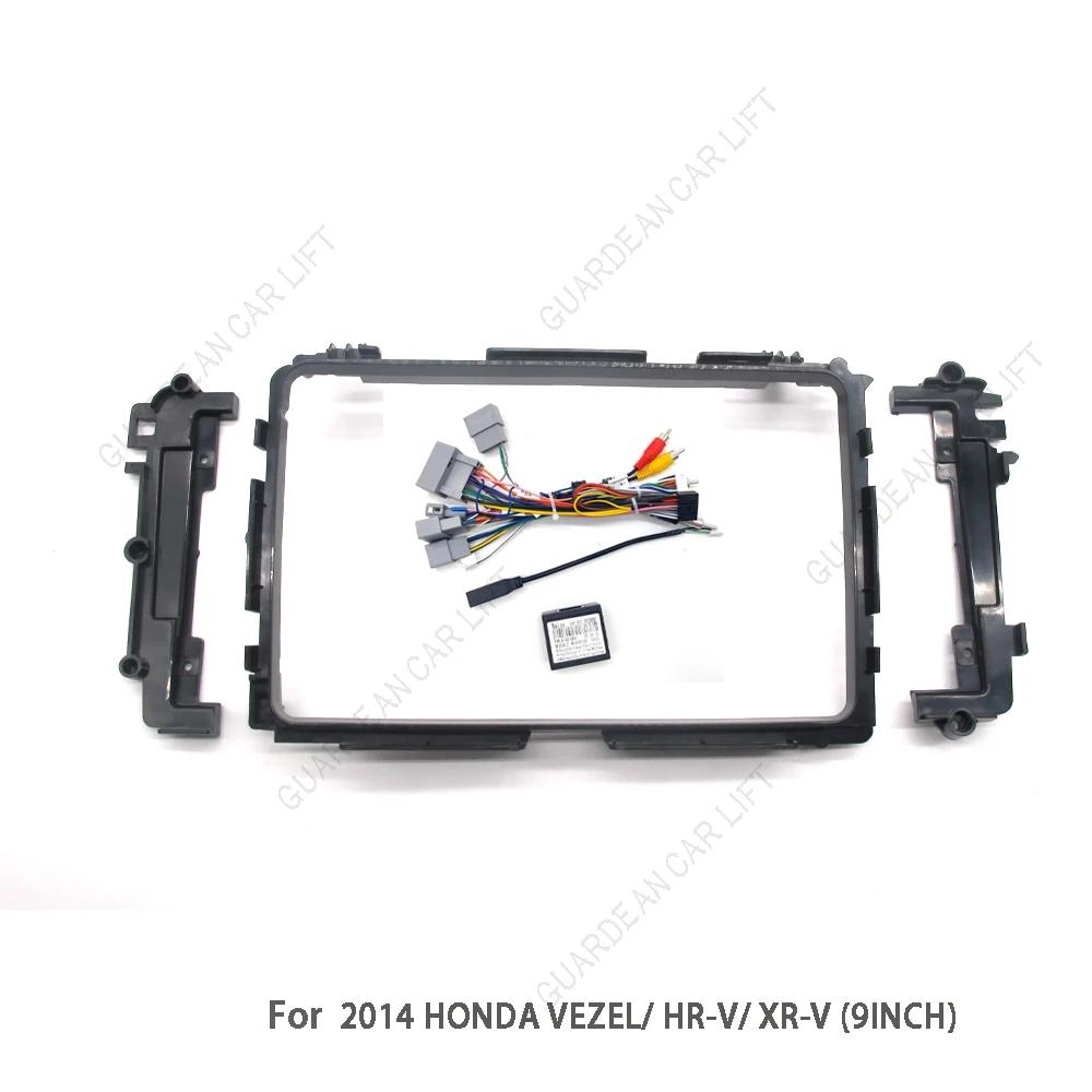 9 Inch Car Frame Fascia Adapter Canbus Box Decoder For Honda Vezel XRV HRV HR-V 2013-2018 Android Radio Dash Fitting Panel Kit