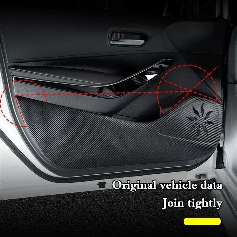 For Mitsubishi Outlander 2014-2024 2025 Car Inner Door Anti-Kick Pad Cover Sticker Glove Box Anti-dirty Protective Accessories