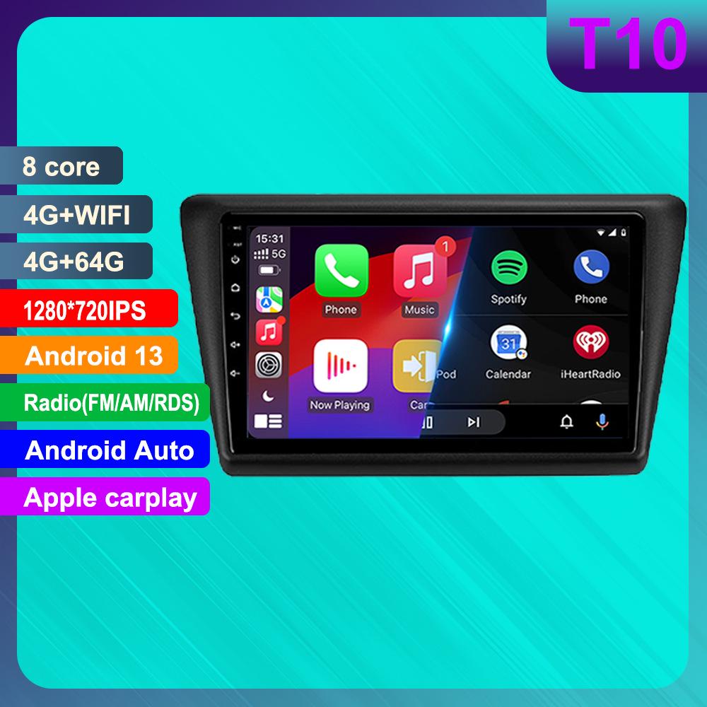 Skoda Rapid HD Android Навигация с GPS, Камерой Заднего Вида и Функцией CarPlay