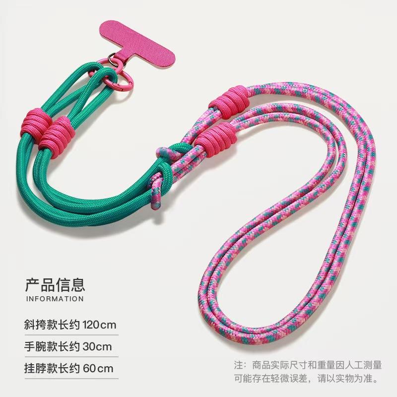 Многофункциональный 3 в 1 ремешок для телефона, crossbody, на шею, на запястье, прочная плетёная верёвка
