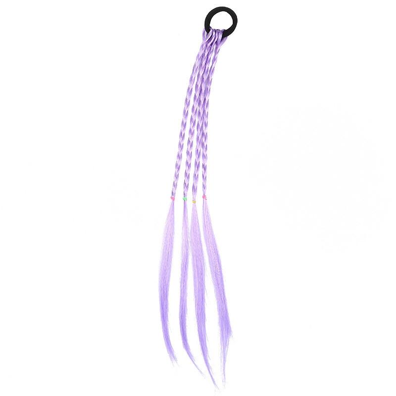 Резинка для волос для женщин и девочек, резиновая лента, кольцо, твист, коса, аксессуары для волос, разноцветный держатель для хвоста, милый парик для волос