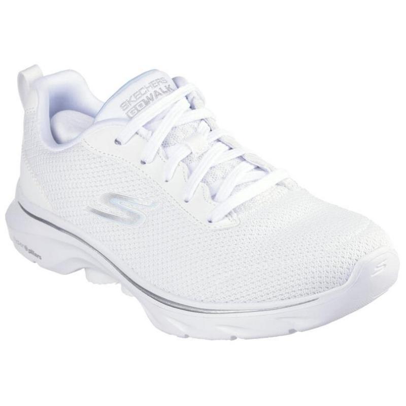 Skechers GO WALK 7 Women Lightweight Versatile Low Top Casual Shoes White 125207-WHT