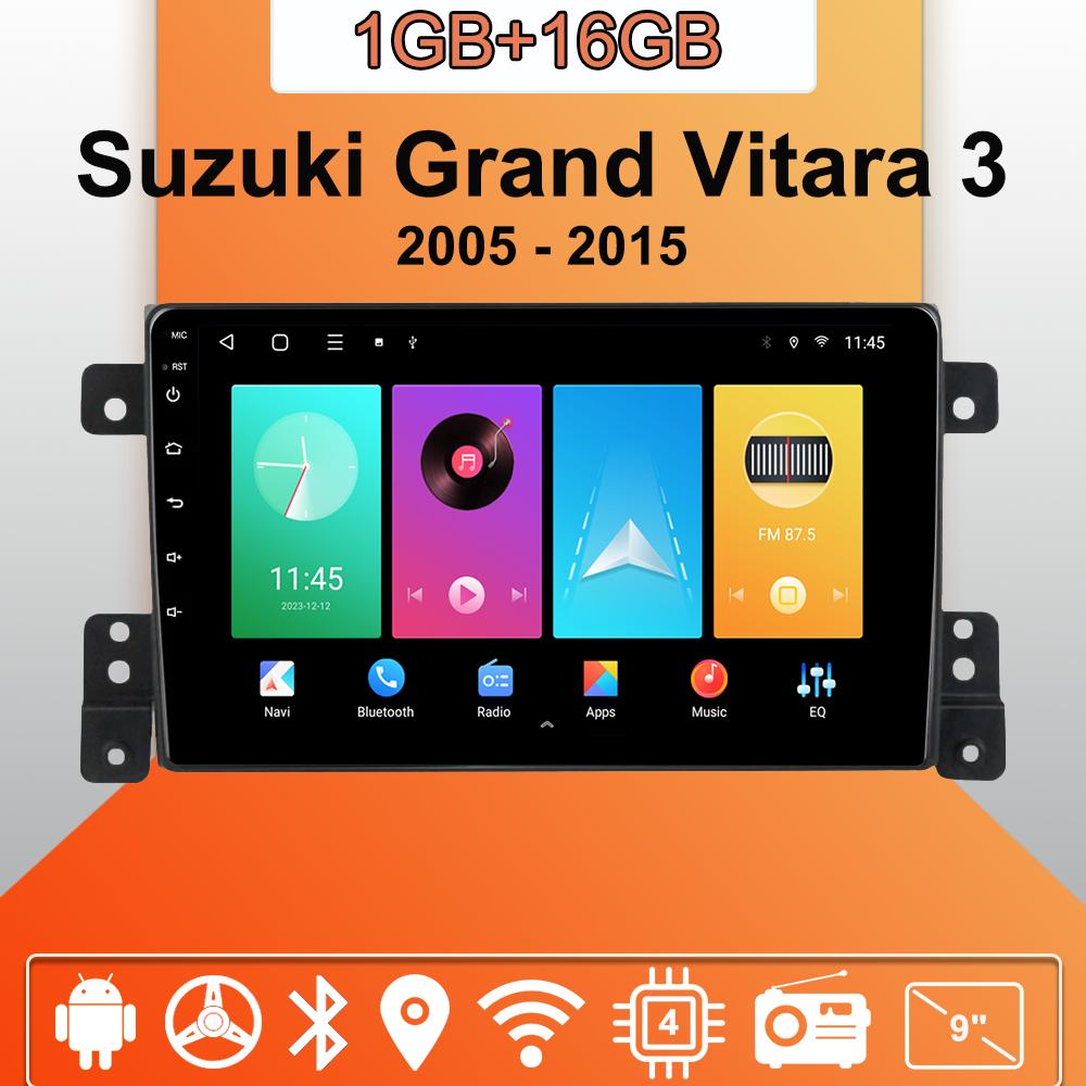 Android Carplay Car Radio For Suzuki Grand Vitara 3 2005 - 2015 Multimedia Player Head Unit Stereo GPS Navigation BT WIFI 2+32GB