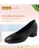 2022 New Soft Leather Mid-Heel Shoes for Women: Comfortable, Soft-Sole Work Shoes for Middle-Aged Mothers