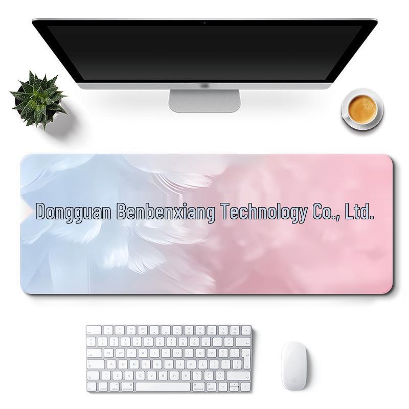 Очень большой коврик для стола с милым дизайном для девочки - Нескользящий коврик для мыши в стиле пейзажа