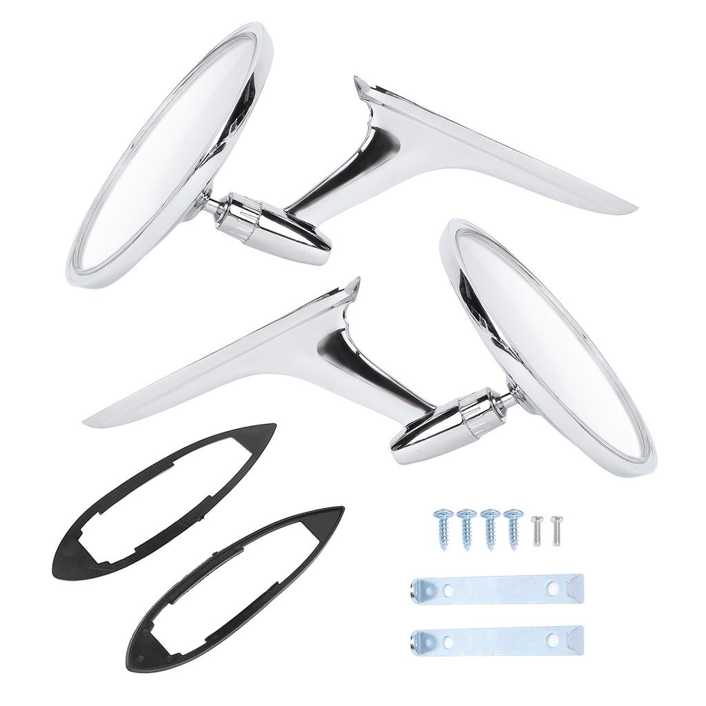 Round Outside Rearview Mirrors 654394765672 Rear View Wing Mirror Replacement for Impala Corvair