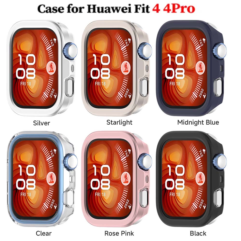 Жесткие ПК-чехлы для Huawei Watch Fit 4/4 Pro, Защитная крышка-экран для Huawei Fit4, Полый чехол, Ударопрочный бампер, Аксессуар