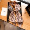 Luxury Long Silk Scarf Female Animal Horse Print Thin Narrow Scarf Bag Hair Band Ribbon Scarfs Women Neckerchief