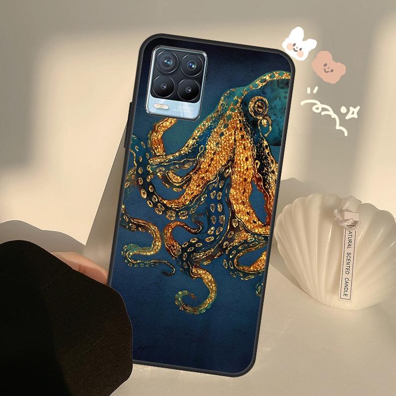 Эстетика Океанического Осьминога Для Realme 8 9 Pro Plus GT Neo 2 GT Master 9i 8i Чехол для Телефона Для OnePlus 9 10 Pro 9R Nord2