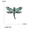 Rhinestone Dragonfly Brooches for Women Unisex Glass Insect Pins Banquet Party Backpack Gifts Jewelry Accessories